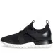 Moncler 'Emilien' Neoprene Runners With White Sole Black