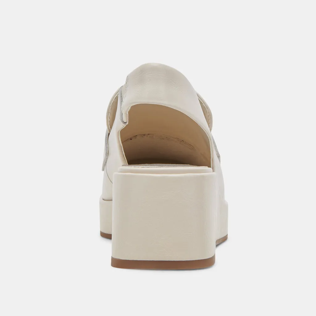 NADA LOAFERS IVORY CRINKLE PATENT– Dolce Vita 6950765297730