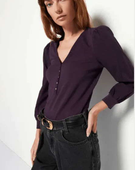 Nation Ivy Henley in Fig Jam