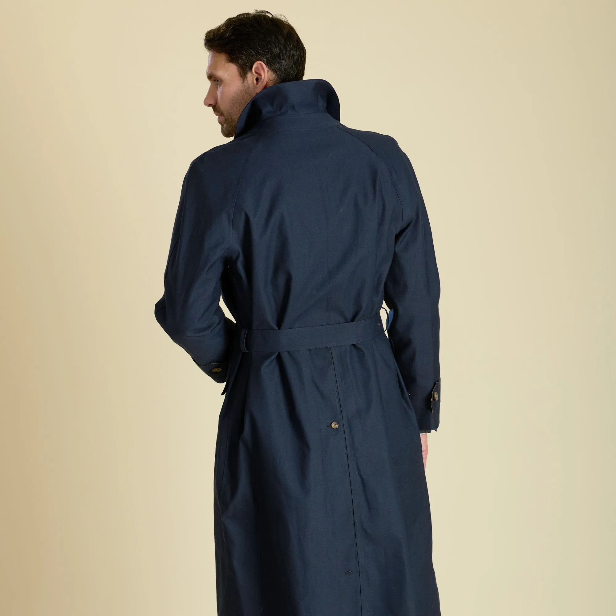 Navy Hampton Mackintosh Raincoat