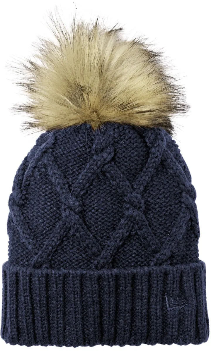 New Era Faux Fur Pom Beanie