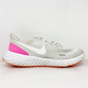 Nike Womens Revolution 5 BQ3207-007 Gray Running Shoes Sneakers Size 6