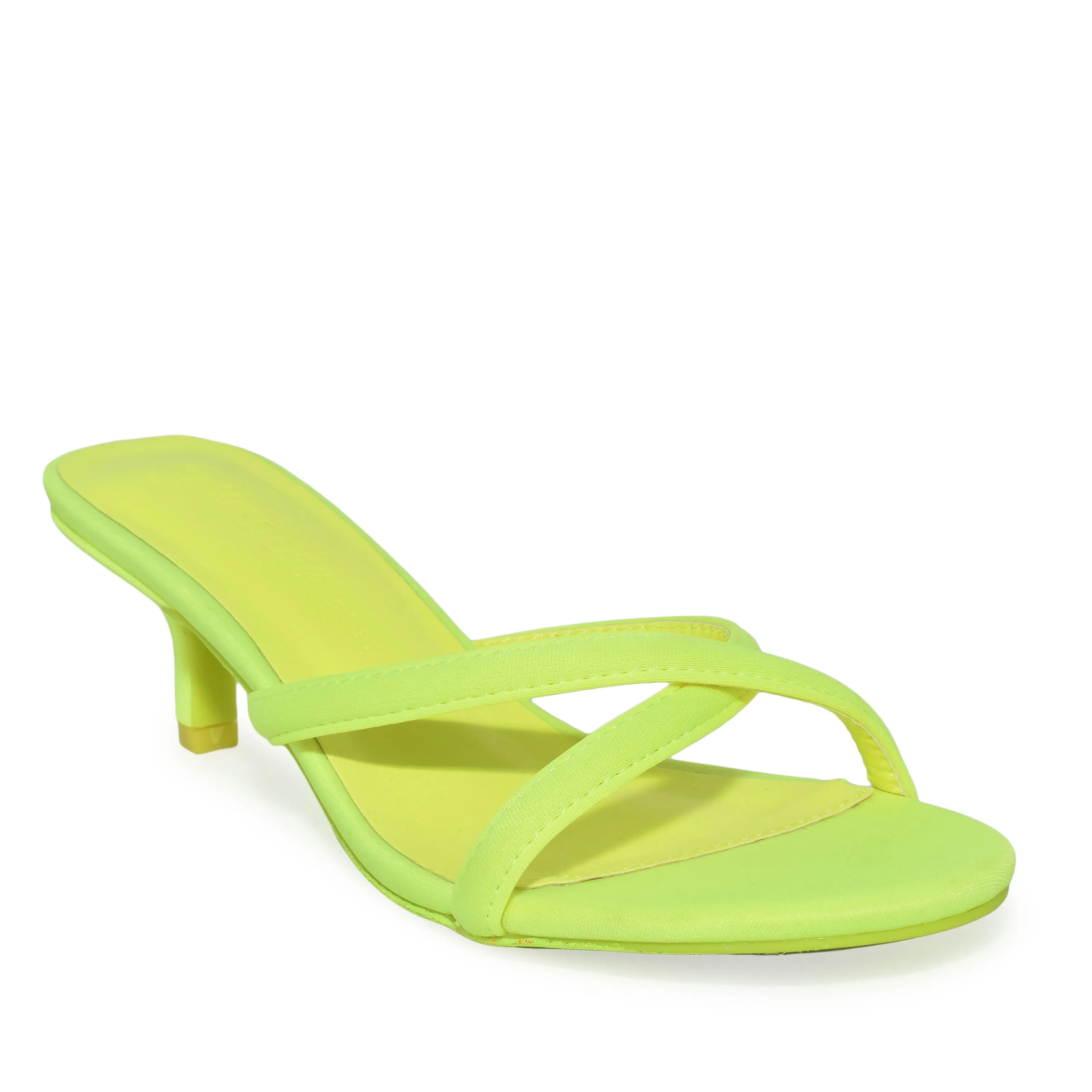 NOLITA-01 Minimalist Strappy Crisscross Low Kitten Heel Sandals