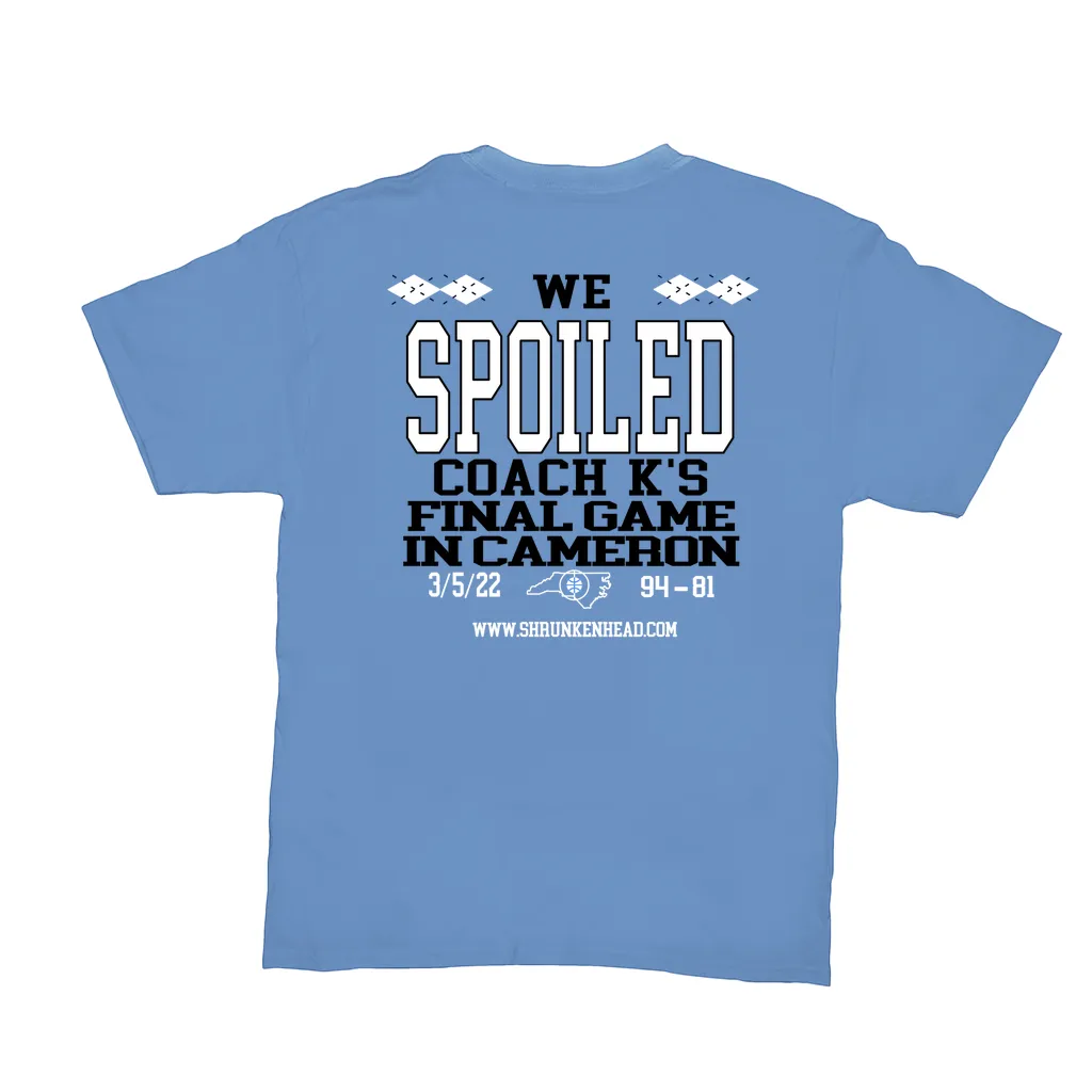 North Carolina Blue SPOILED Adult T-Shirt by Shrunken Head