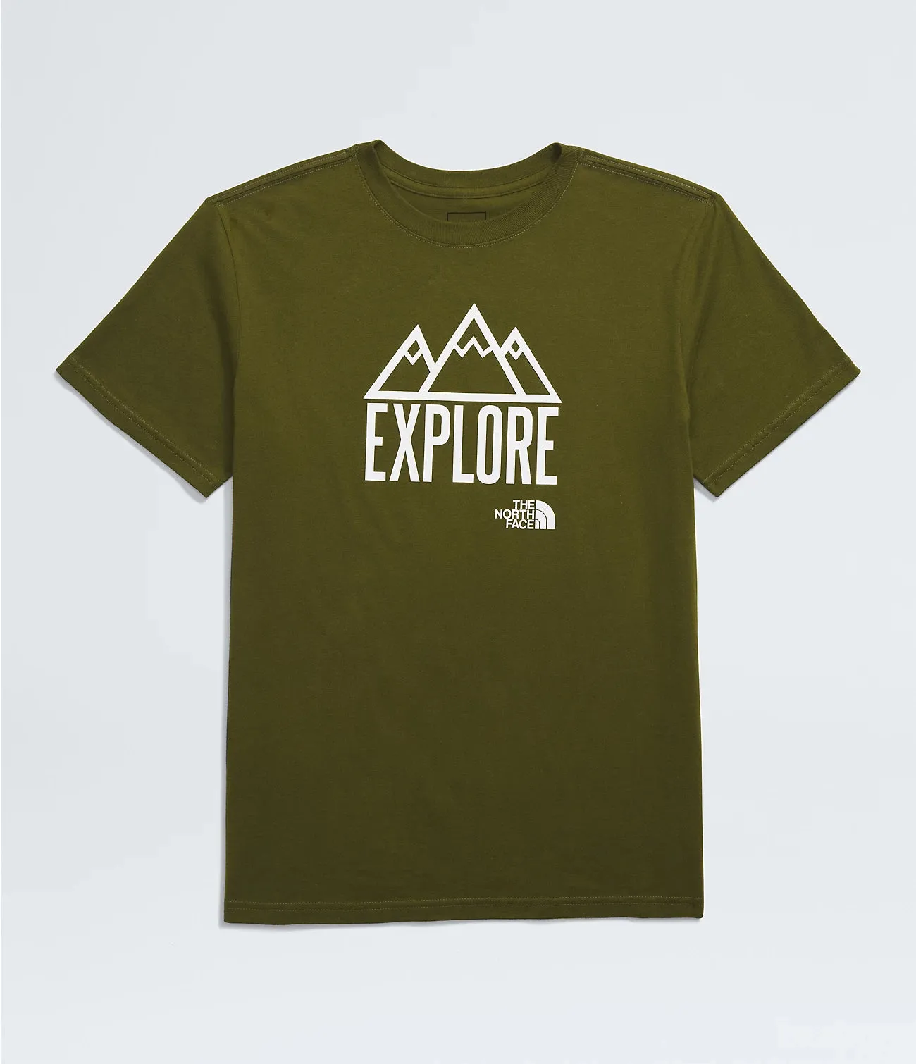 North Face Boys' Graphic SS Tee Forest Olive