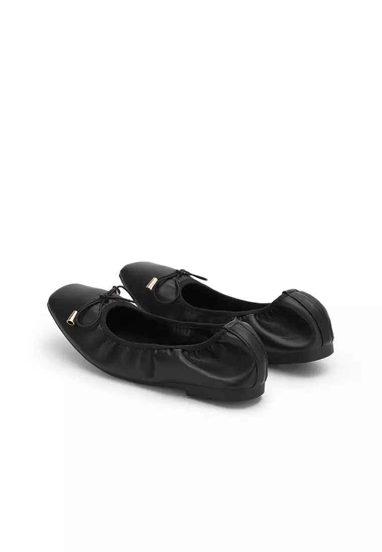 nose BOW TIE FLAT BALLERINA