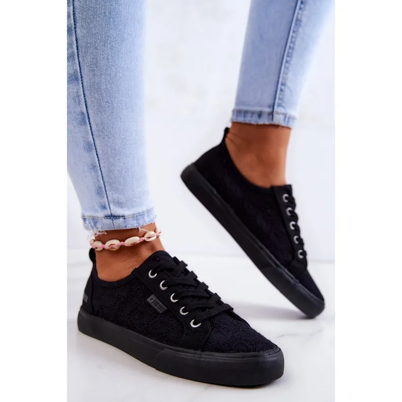 Openwork Sneakers Big Star JJ274064 Black