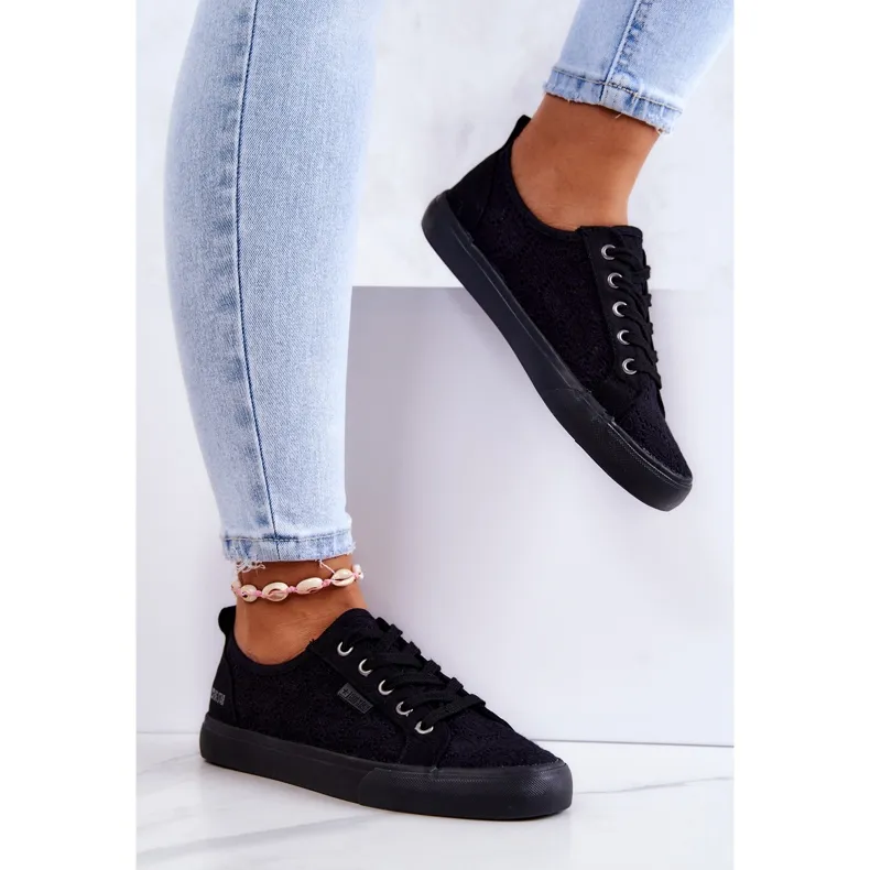 Openwork Sneakers Big Star JJ274064 Black