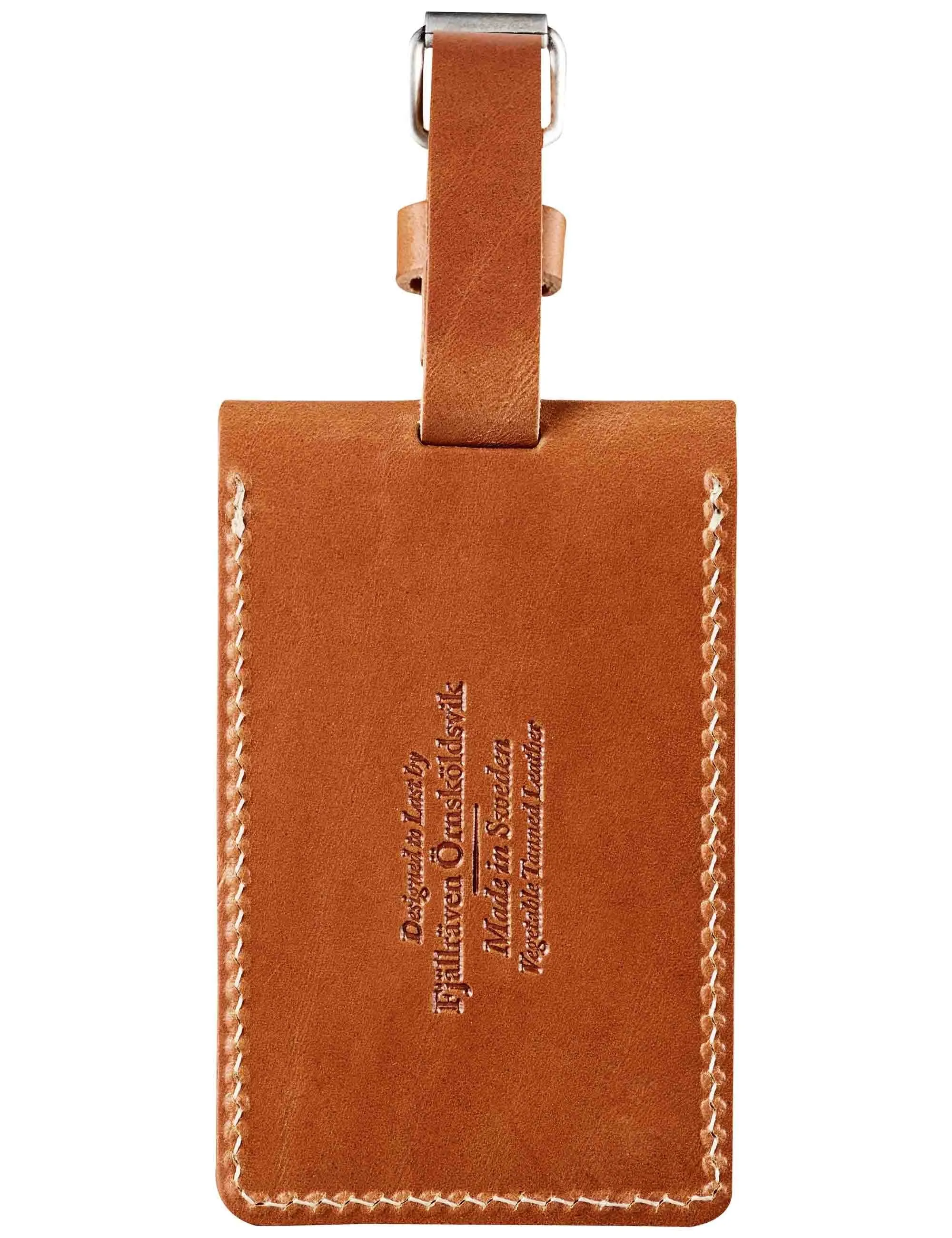 Ovik Leather Luggage Tag - Cognac