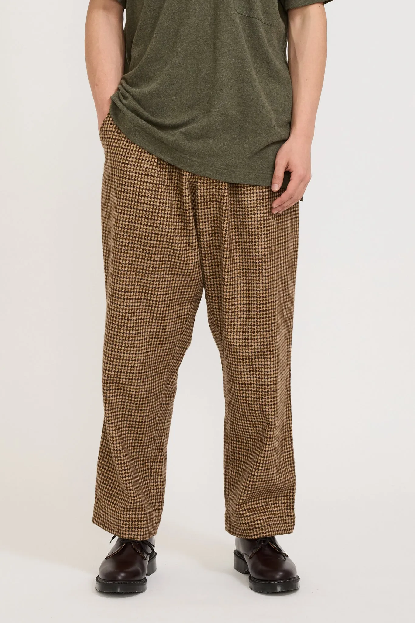 Oxford Pant Houndstooth Tweed Sand