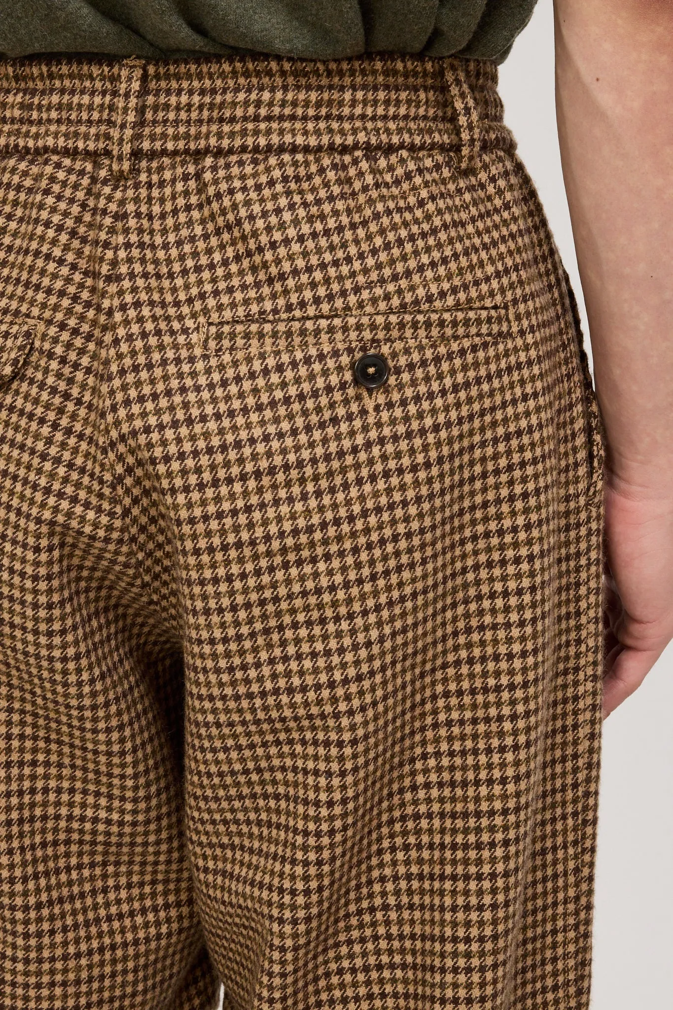 Oxford Pant Houndstooth Tweed Sand