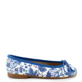 Papanatas Blue Flower Ballet Flat