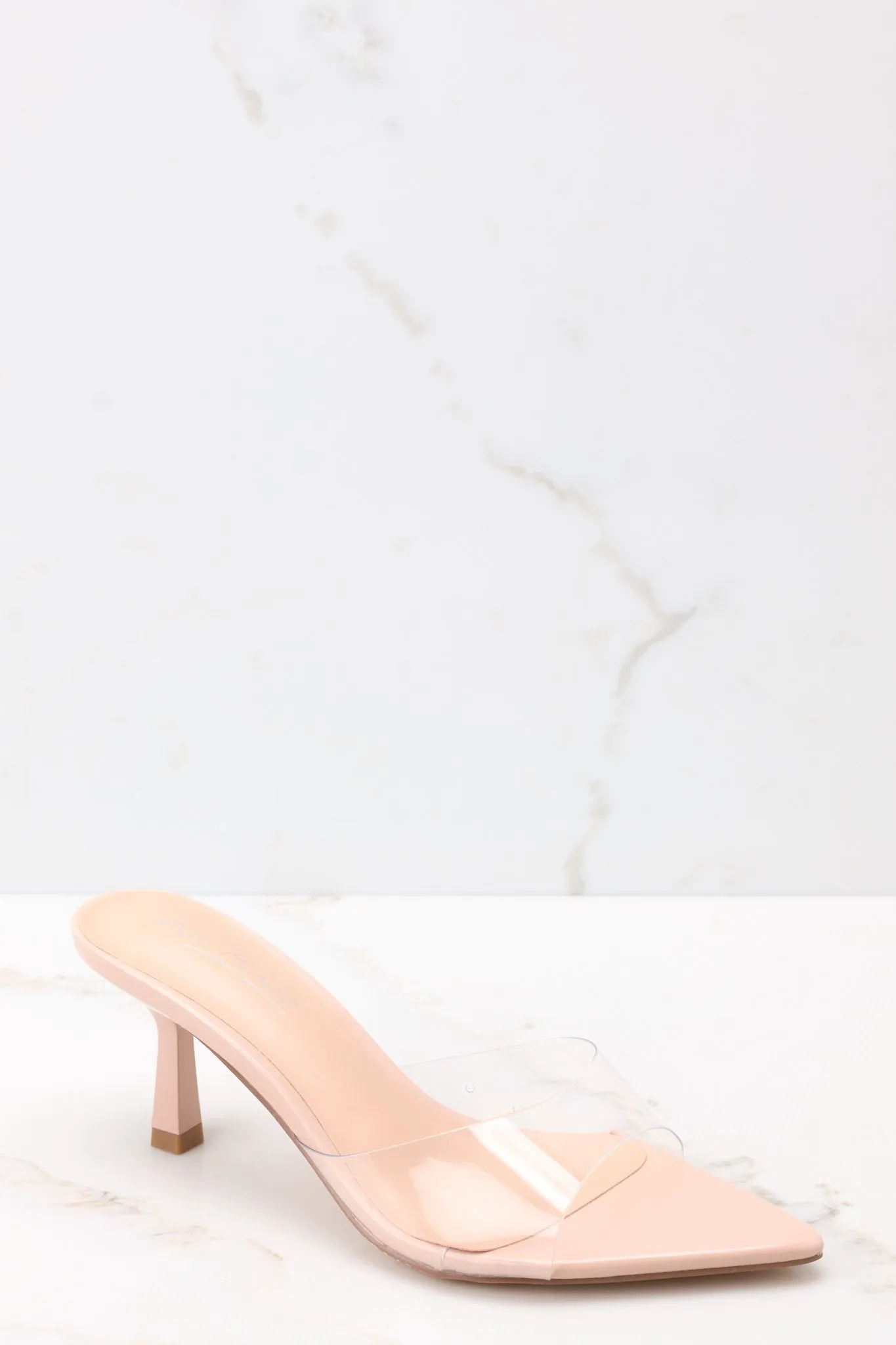 Path To Greatness Clear Kitten Heel Sandals