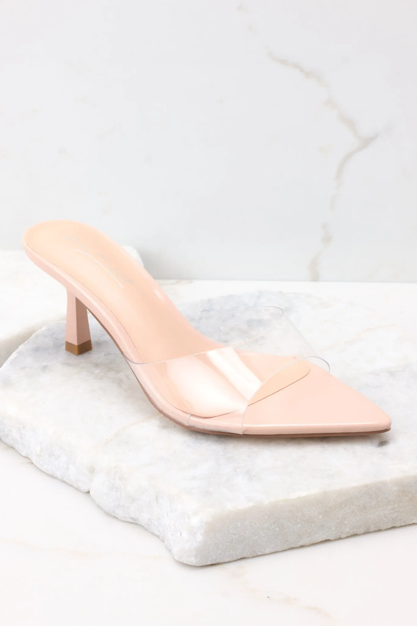 Path To Greatness Clear Kitten Heel Sandals