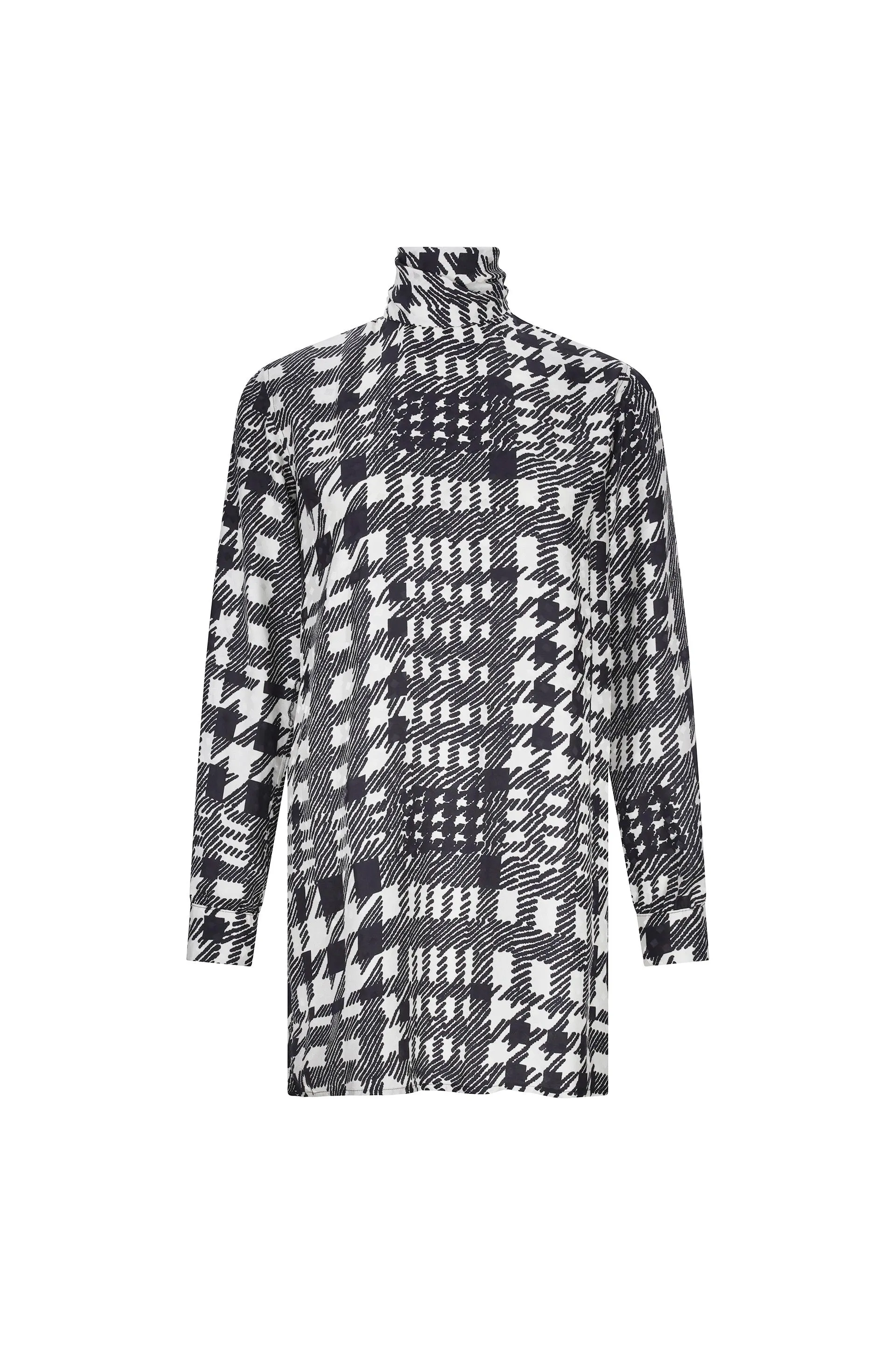 'PEGGYS HOUNDSTOOTH' BIANCA TUNIC