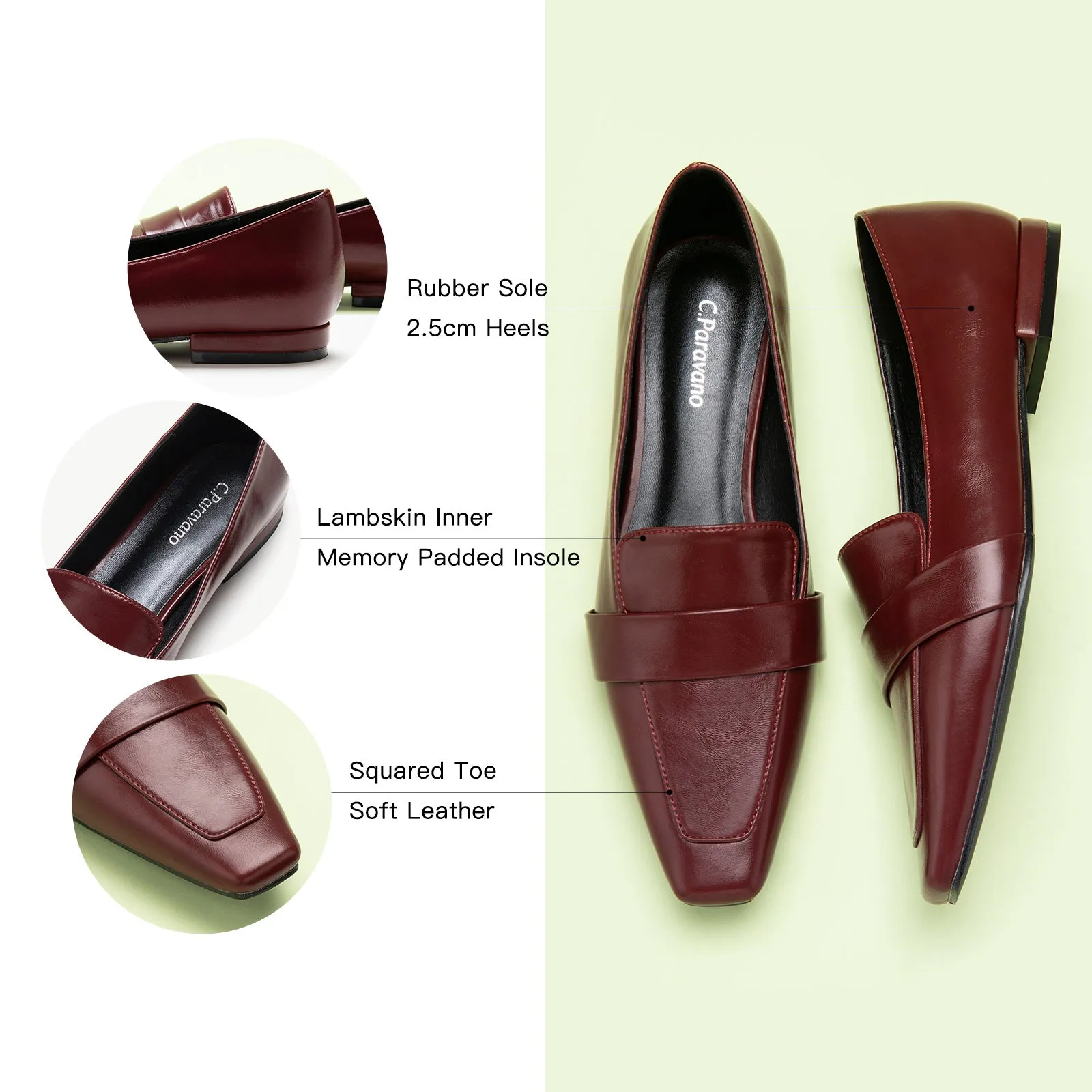 Penny Loafers (Finoa) Red