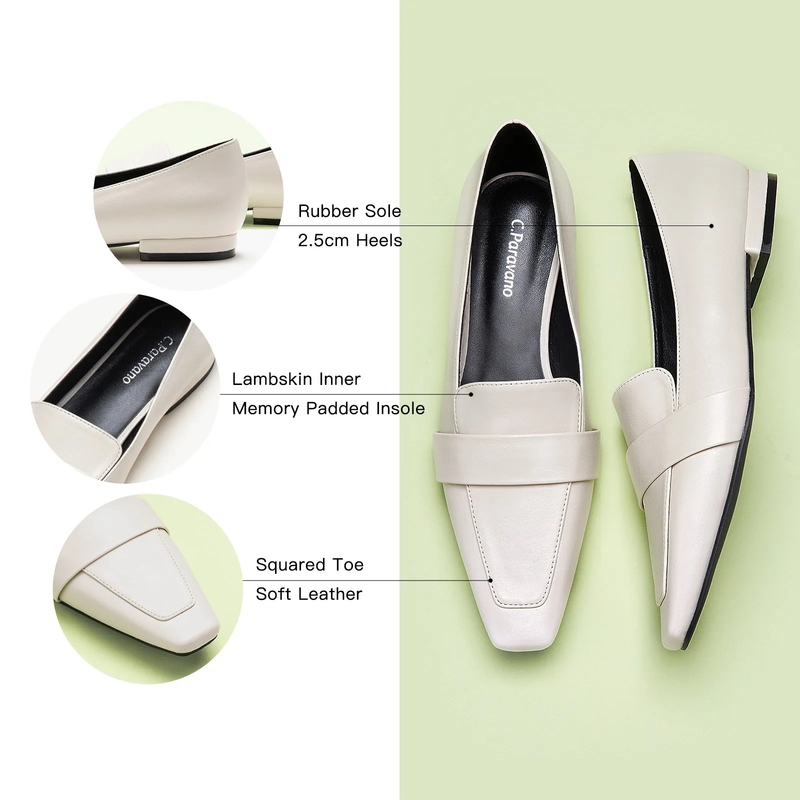 Penny Loafers (Finoa) White