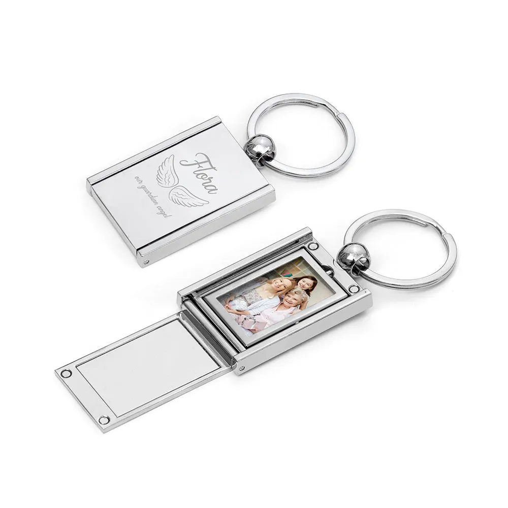 Personalised Guardian Angel Frame Keyring