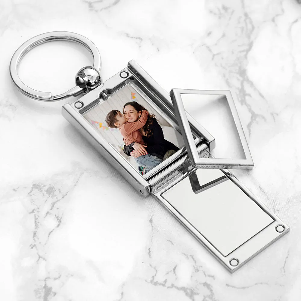 Personalised Home With Mummy Frame Keyring