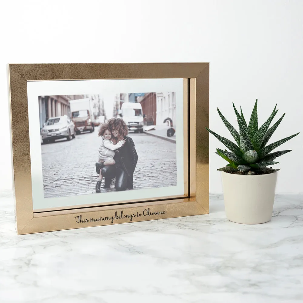 Personalised Metallic Photo Frame