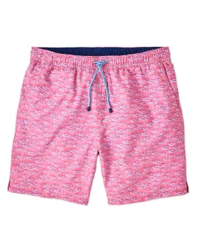 Peter Millar Fish Print Swim Trunk