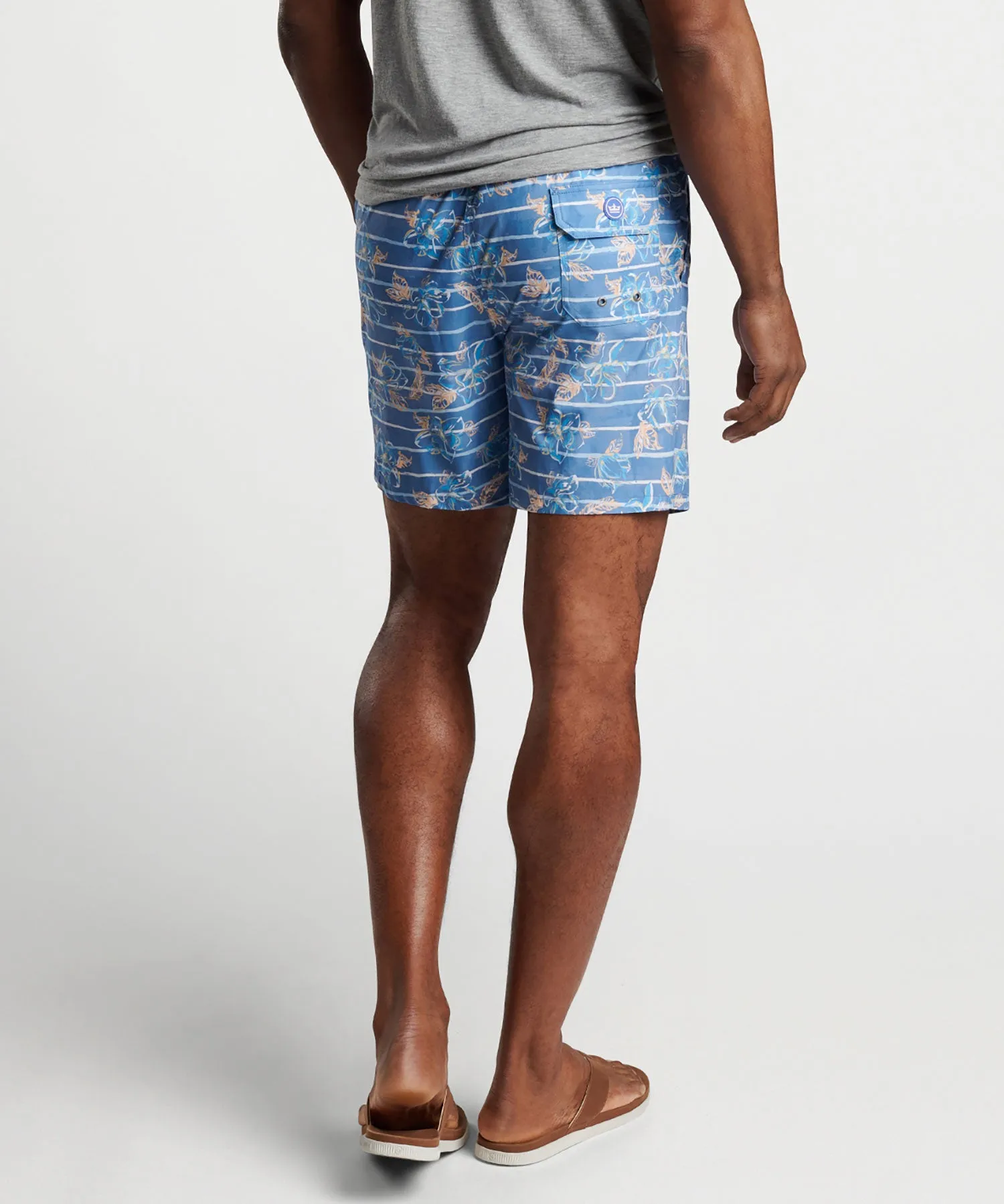 Peter Millar Surf's Up Print Swim Trunk