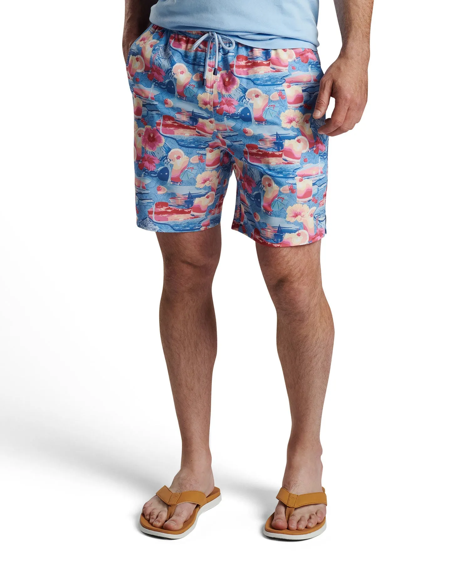 Peter Millar Tequila Print Swim Trunk