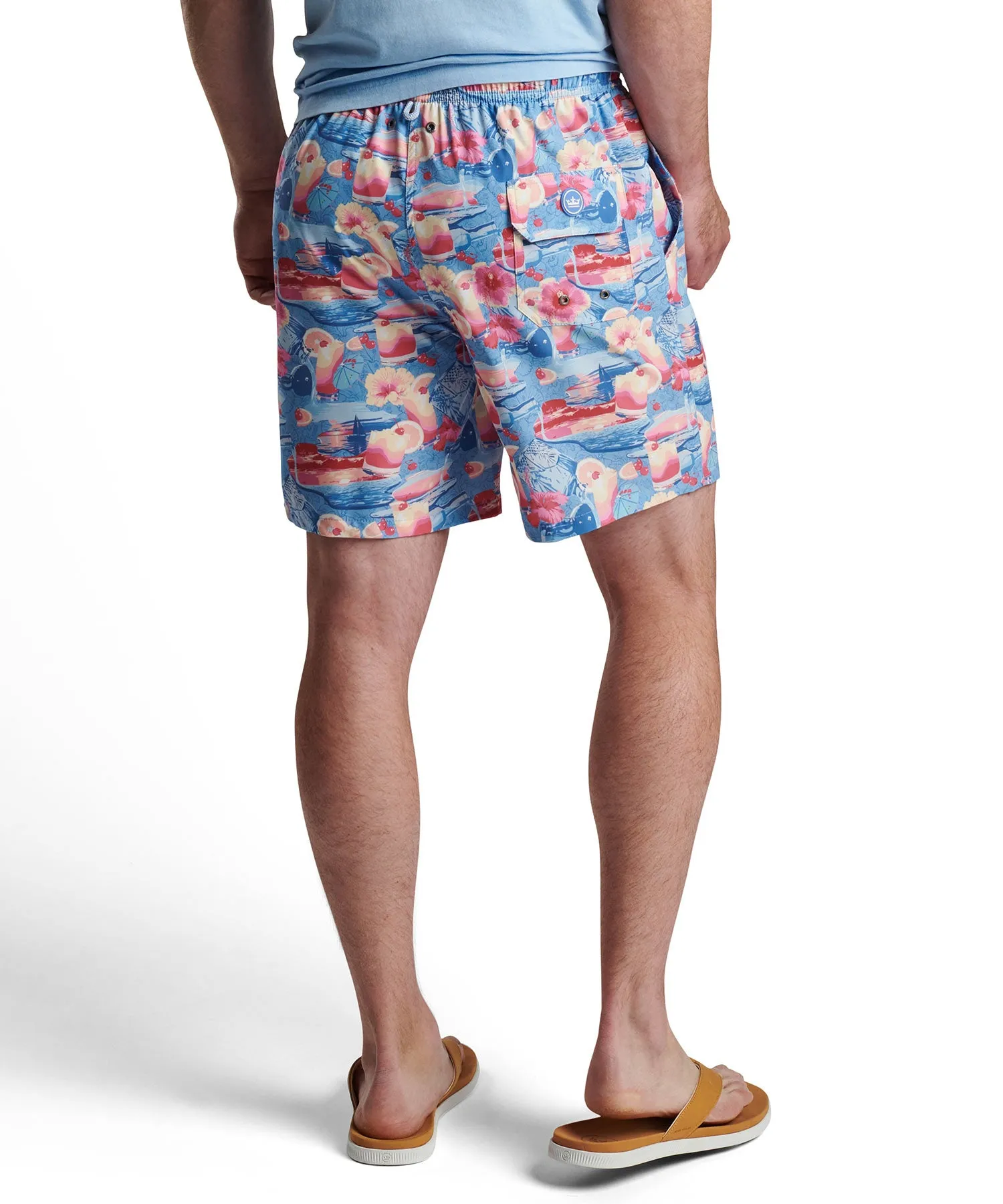 Peter Millar Tequila Print Swim Trunk