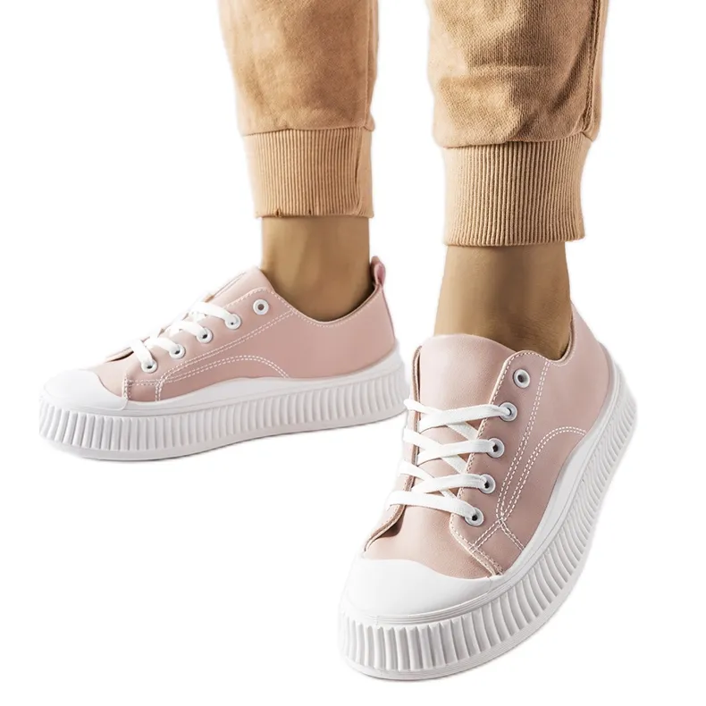 Pink Erbezzo platform sneakers