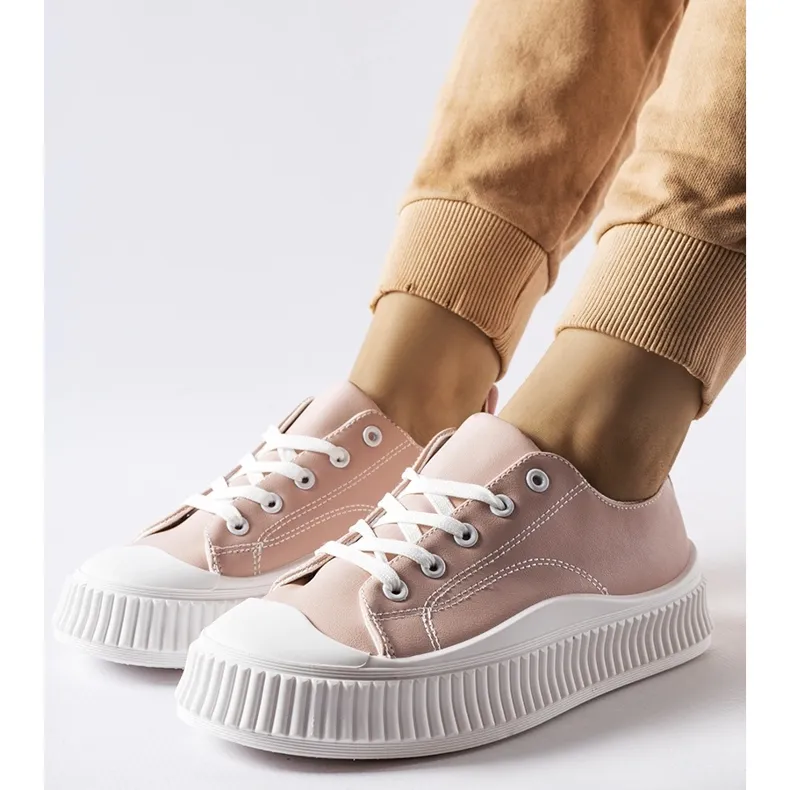 Pink Erbezzo platform sneakers