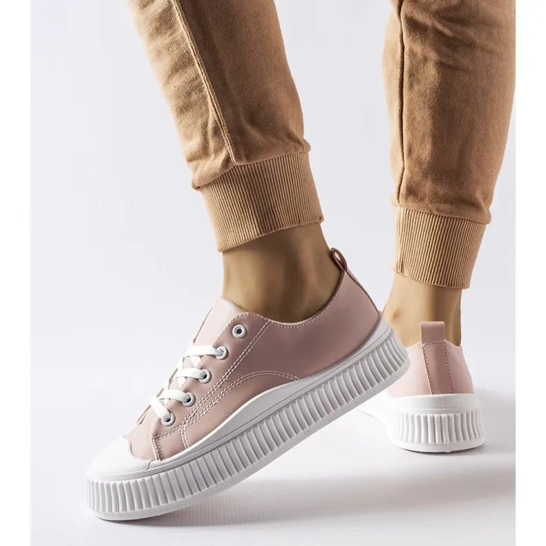 Pink Erbezzo platform sneakers