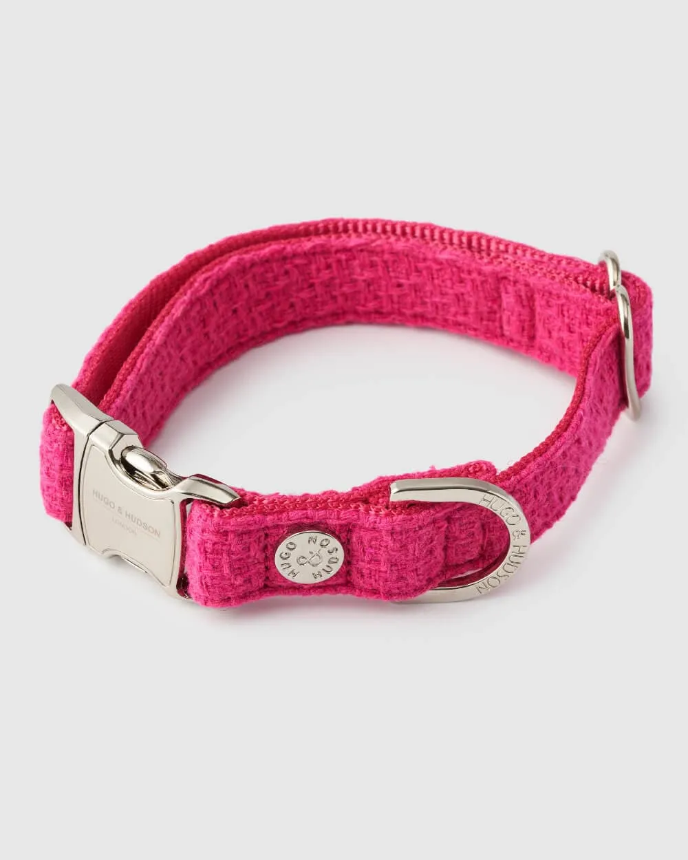 Pink Luxury Tweed Dog Collar