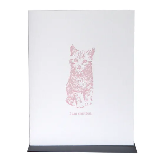 Pink Smitten Kitten Card