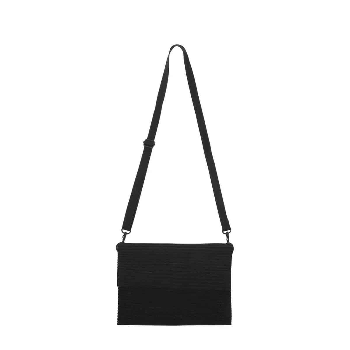 Pleats Flat Bag 3 Black