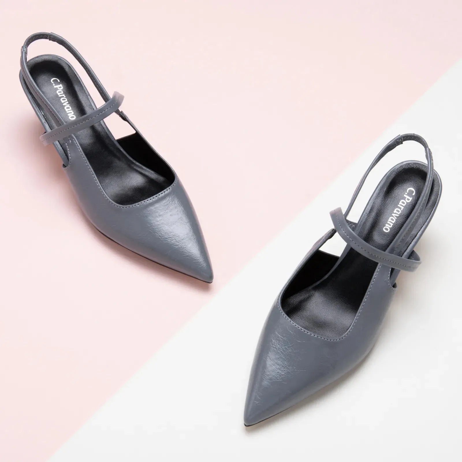 Pointed Toe Kitten heel Slingbacks (Helen)