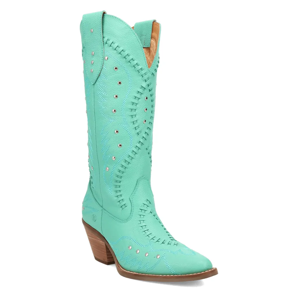 Pretty N' Pink Embroidered Studded Snip Toe Cowboy Boots