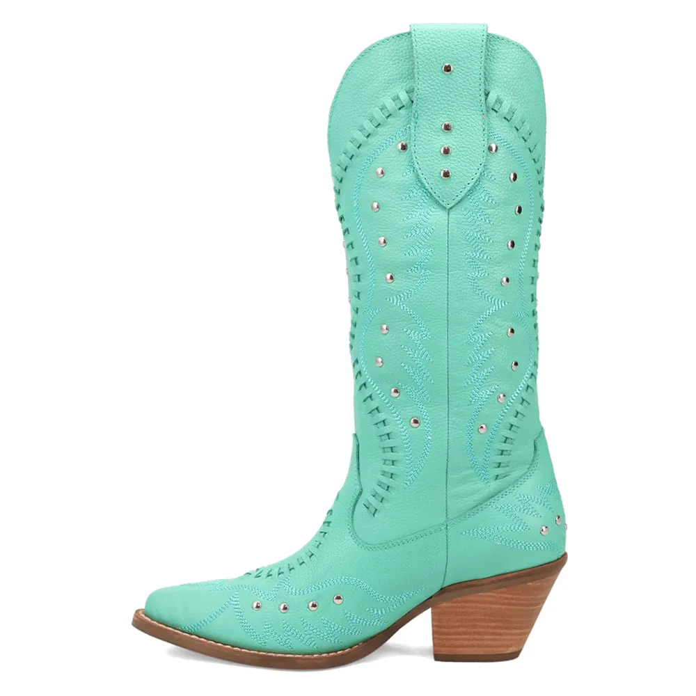 Pretty N' Pink Embroidered Studded Snip Toe Cowboy Boots