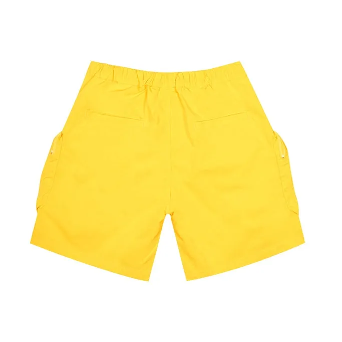 Printed Utility Lounge Windbreaker Shorts - Canary