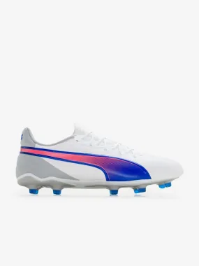 PUMA KING MATCH FG/AG - WHITE/BLUEMAZING/LIGHT GREY