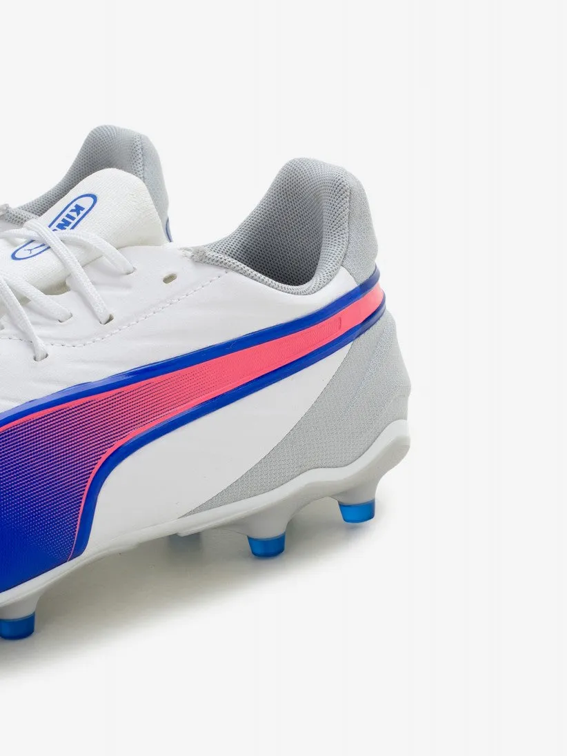 PUMA KING MATCH FG/AG - WHITE/BLUEMAZING/LIGHT GREY