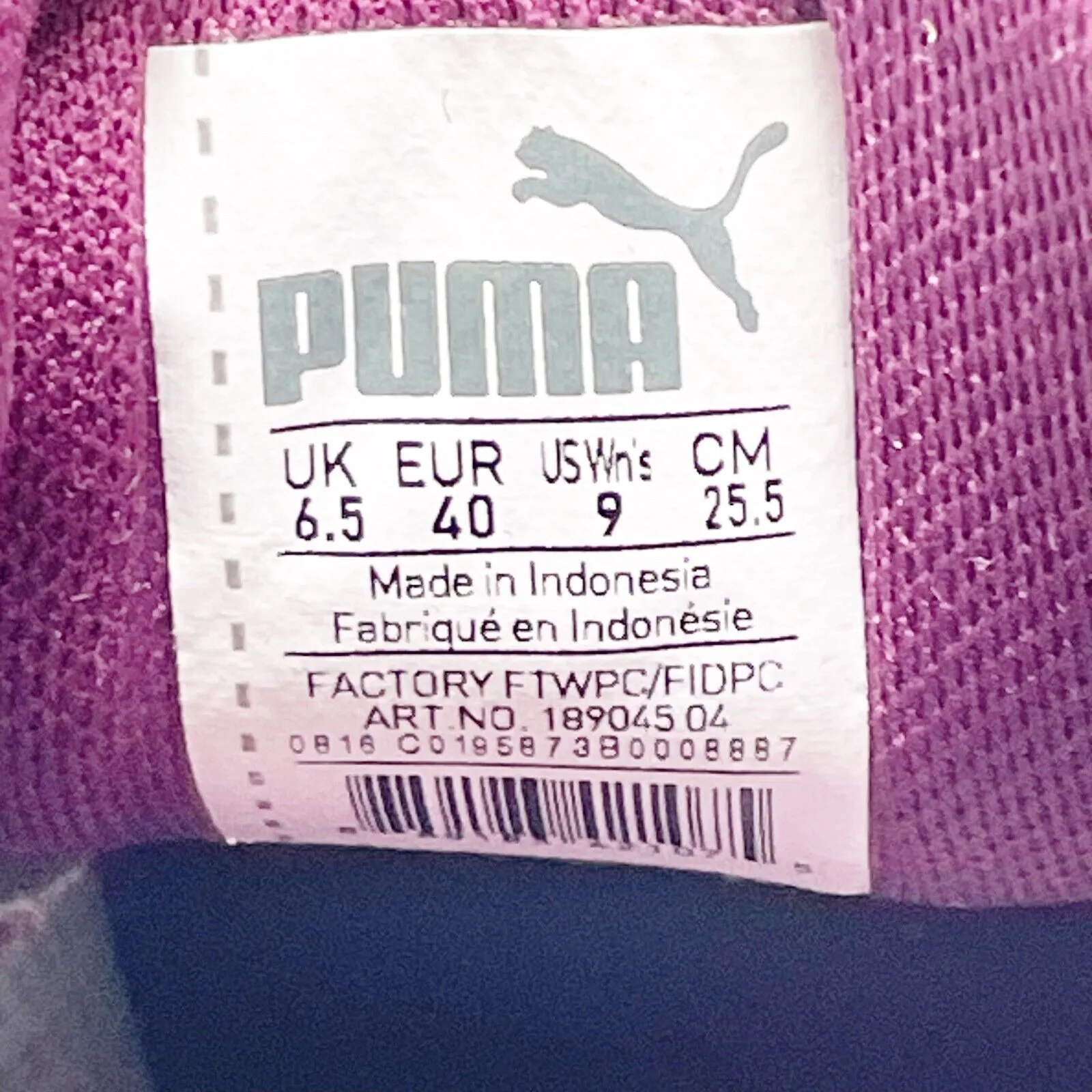 Puma Womens Burst Heather 189045 04 Purple Running Shoes Sneakers Size 9