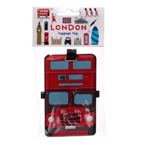 PVC Luggage Tag - London Icons London Bus LON57