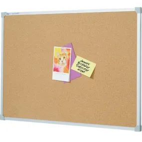 Quartet Corkboard Aluminium Frame 900x600mm Cork Pin Sign Board