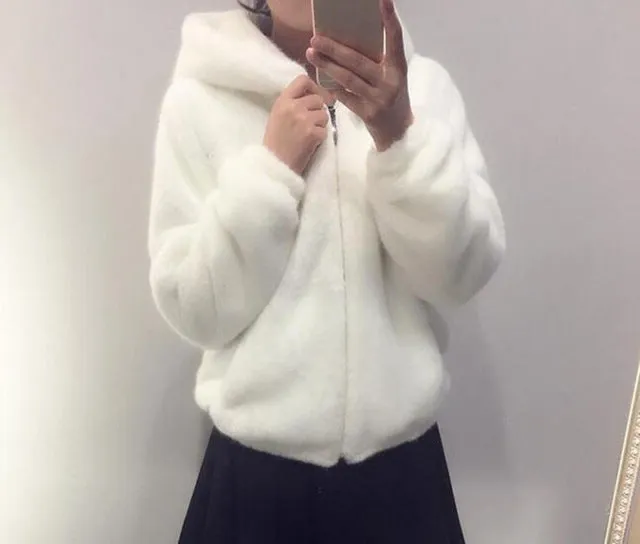 Rabbit imitation Fur Winter Grass Mink for Ladies