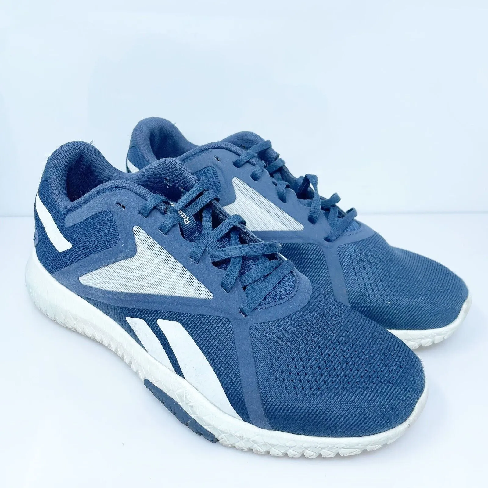 Reebok Womens Flexagon Force 2.0 FX0176 Blue Running Shoes Sneakers Size 9