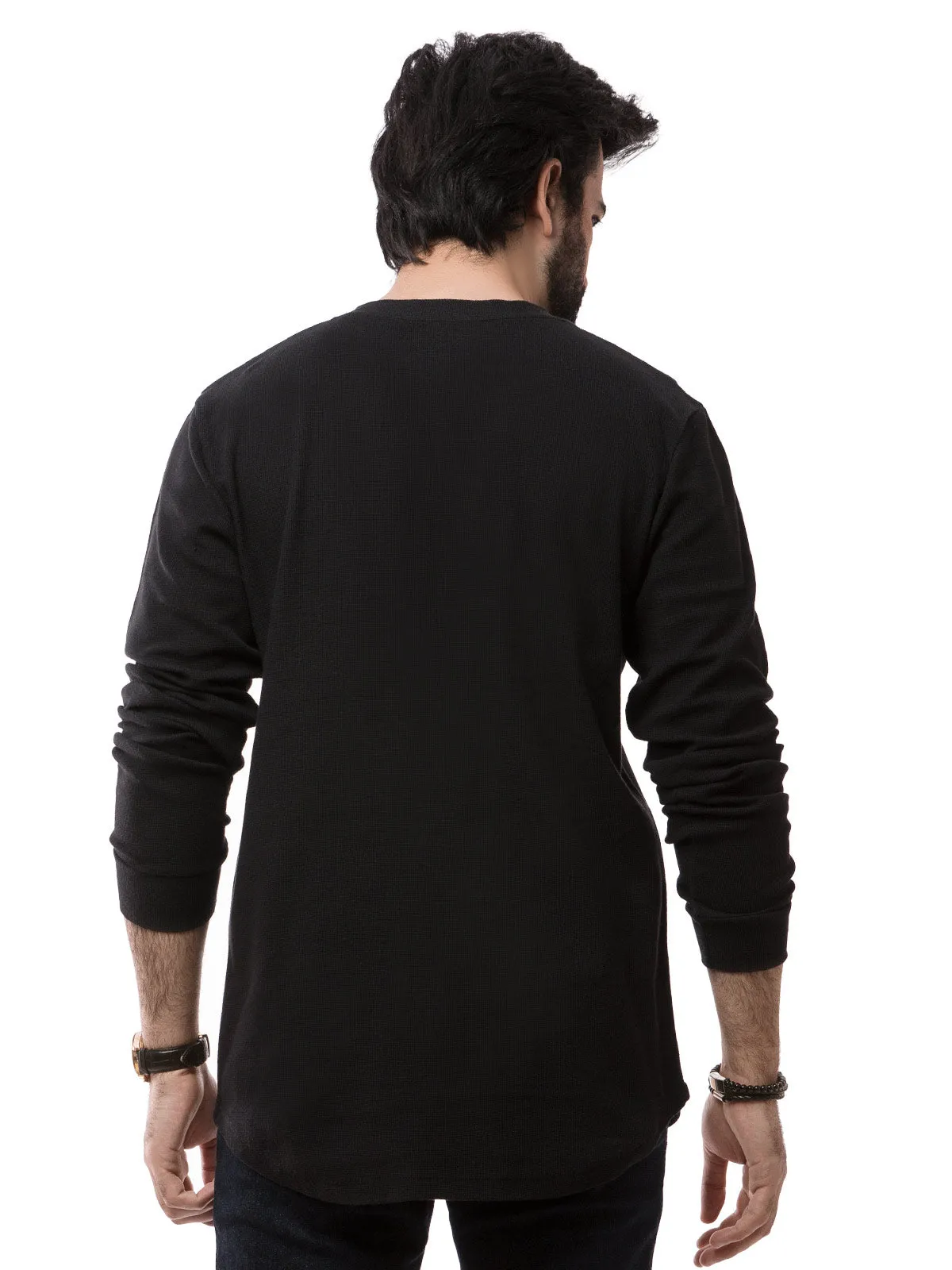 Regular Fit Henley Tee - FMTCF19-007