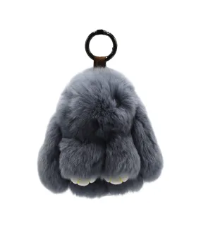 Rex Rabbit Fur Bag Charm/Key Chain