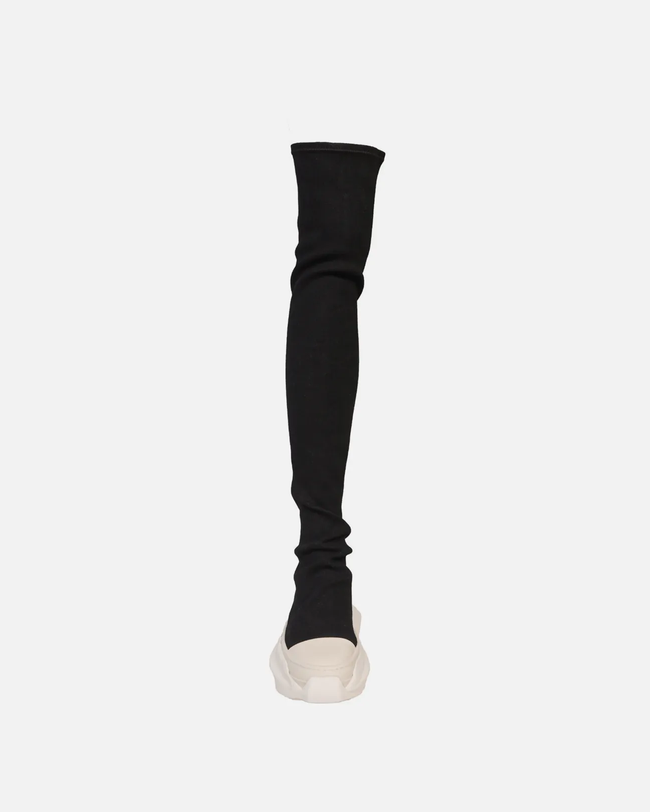 Rick Owens DRKSHDW Abstract Sock Sneakers in Black/Milk