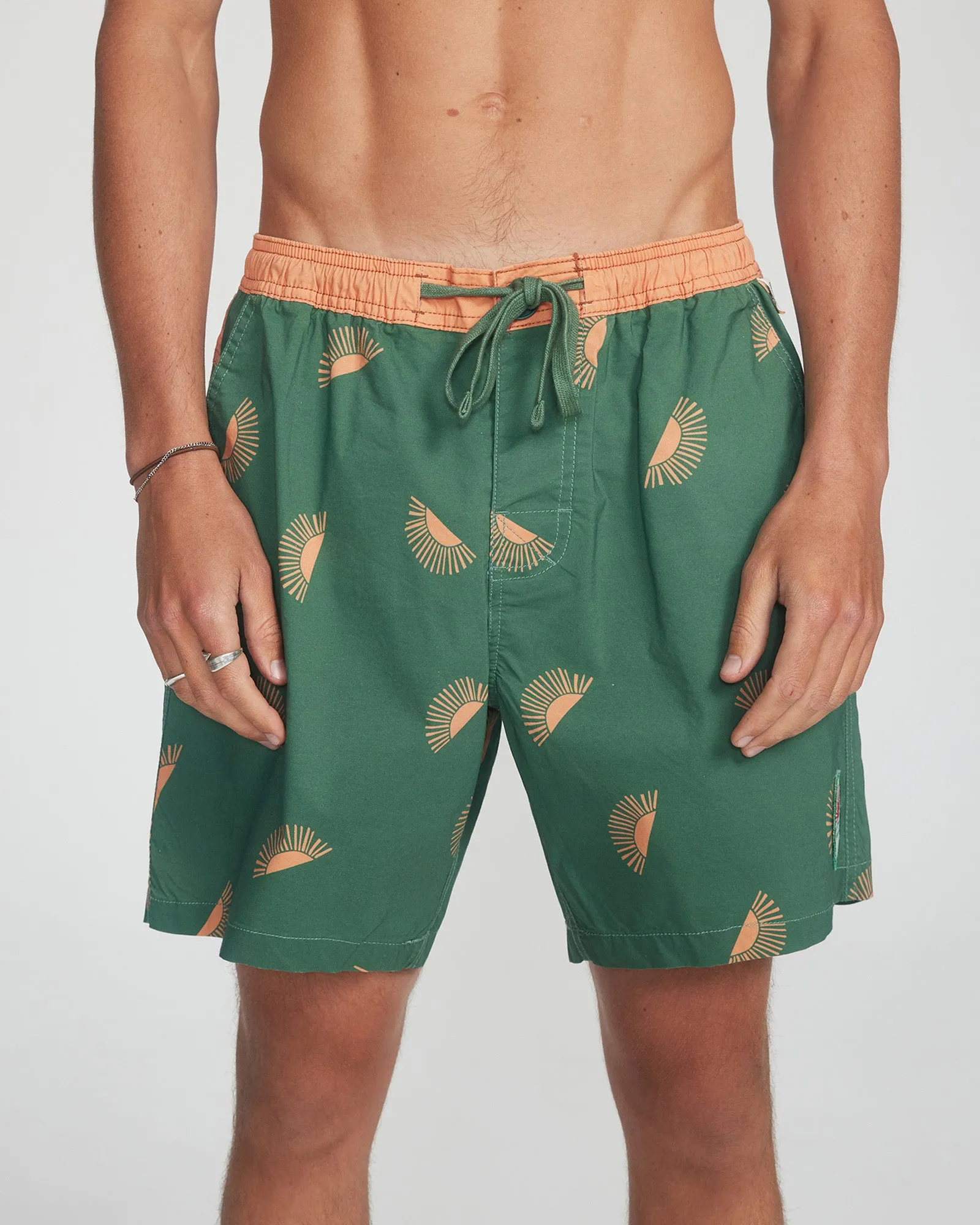 Rising Sun Trunk - Green