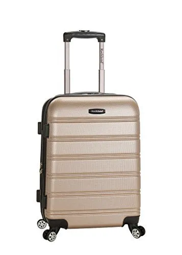 Rockland Luggage Melbourne 20 Inch Expandable Carry On, Champagne, One Size